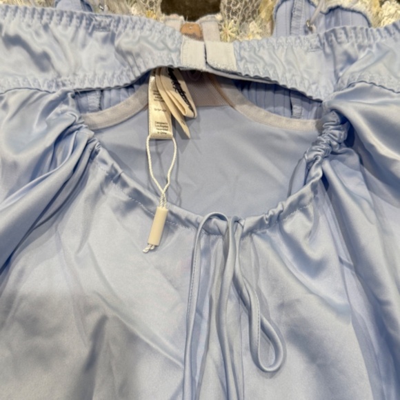 New! For Love and Lemons Paloma Satin Slip Dress blue 31241 - Picture 13 of 16